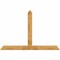 Ekena Millwork Portland Rough Sawn Timber Gable Bracket, Western Red Cedar, 84"W x 56"H x 2"D x 6"F, 16/12 Pitch GBW084X56X0206POR00RWR - alternate 1